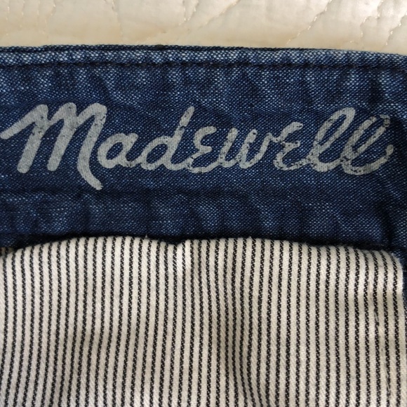 Madewell Widelegger Blue Denim Jeans Size 24 - Picture 3 of 10